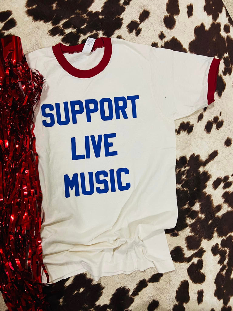 Support Live Music Graphic Tee - Deer Creek Mercantile