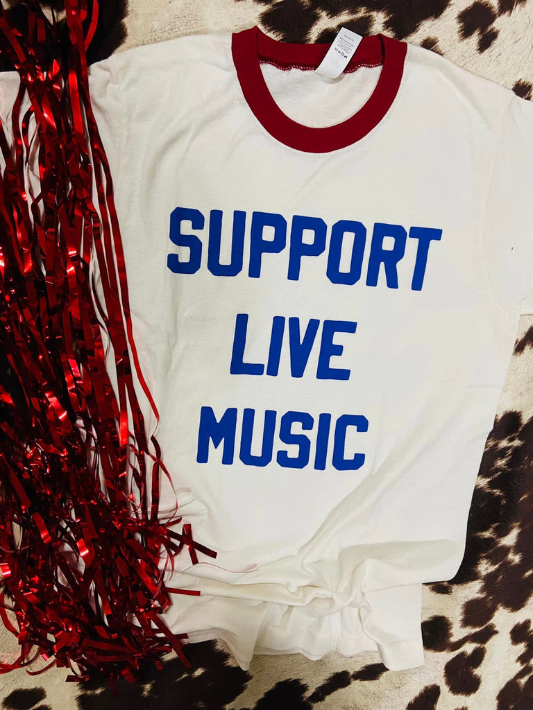 Support Live Music Graphic Tee - Deer Creek Mercantile