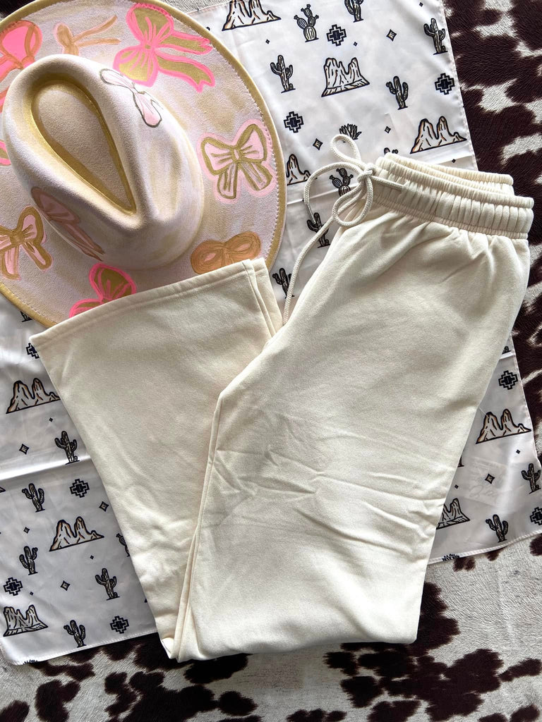 Prairie Days Beige Jogger Pants - Deer Creek Mercantile