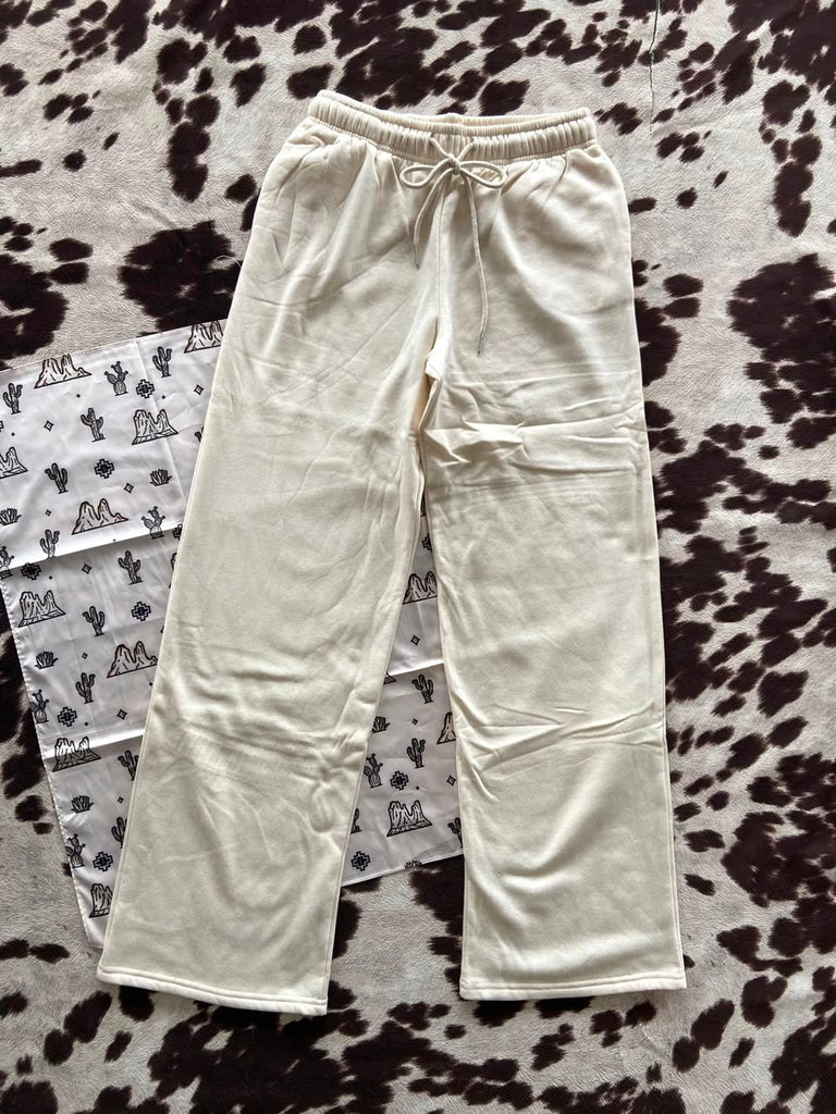 Prairie Days Beige Jogger Pants - Deer Creek Mercantile