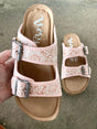 Ellie's Tooled Sandals (Blush) - Deer Creek Mercantile