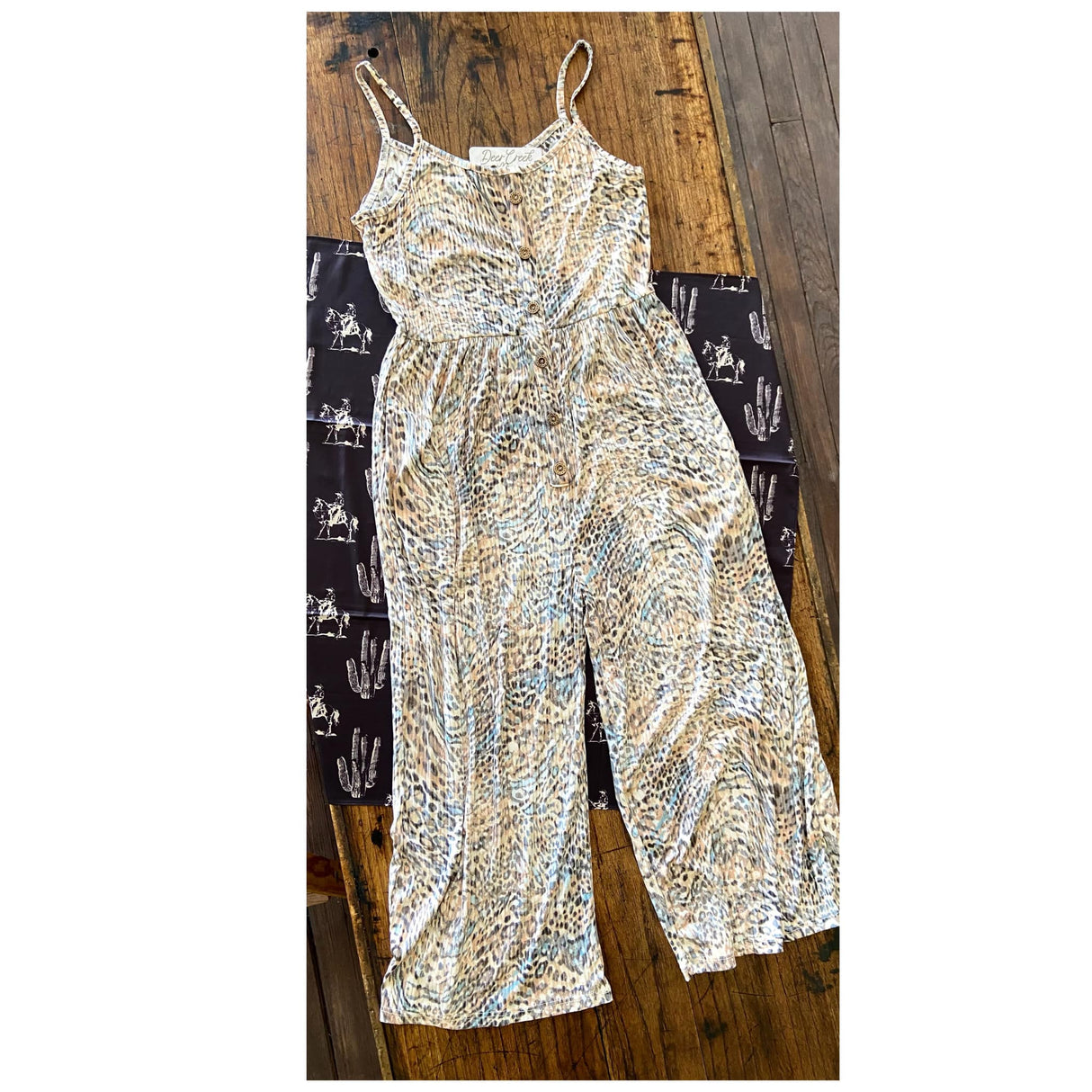 Lynn's Leopard Print Jumpsuit - Deer Creek Mercantile