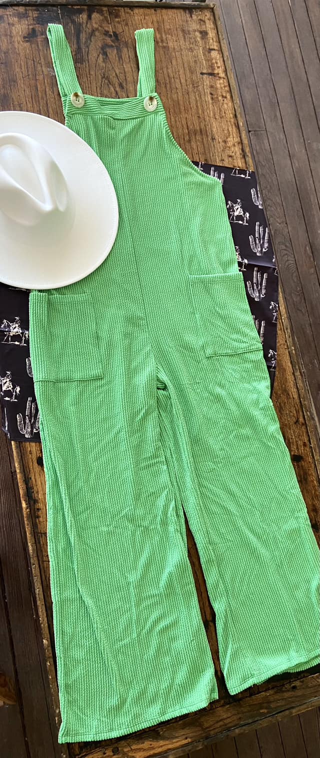 Kathy's Kelly Green Comfort Jumpsuit - Deer Creek Mercantile