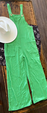 Kathy's Kelly Green Comfort Jumpsuit - Deer Creek Mercantile