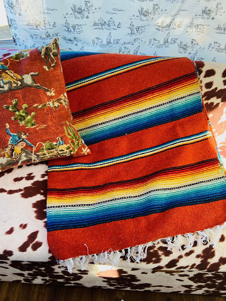 Rio Bravo Serape Western Striped Blanket - Deer Creek Mercantile