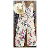 Linda's Floral Romper *Pink - Deer Creek Mercantile