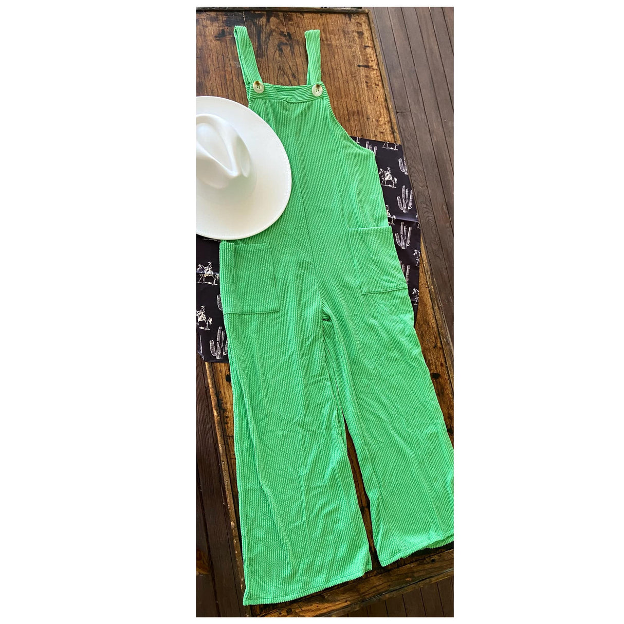 Kathy's Kelly Green Comfort Jumpsuit - Deer Creek Mercantile