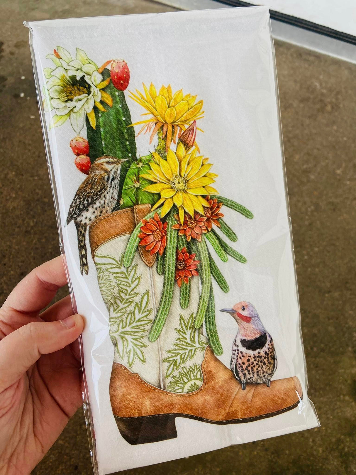 Cactus Boot Dish Towel *MLT 2025