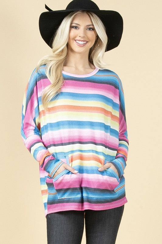 Doorbuster #2 Ventura Striped Top *Multi - Deer Creek Mercantile