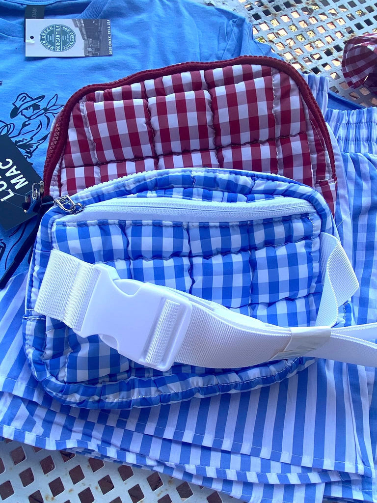 The Gingham Puffer Quilted Belt Bag - Deer Creek Mercantile