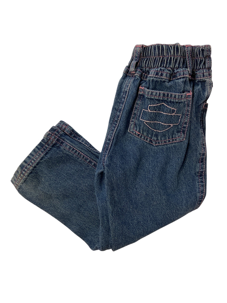 Pre-Loved Harley Davidson Baby Girls Denim Jeans *Size 24 Months - Deer Creek Mercantile