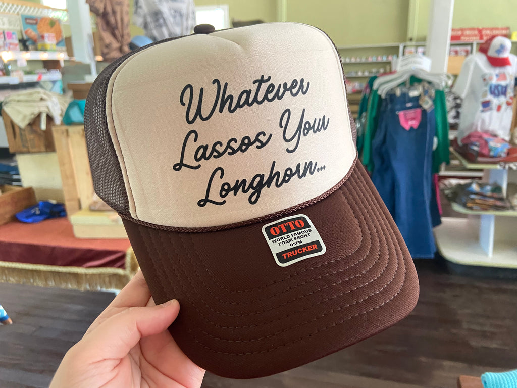 Lasso Your Longhorn Trucker Hat - Deer Creek Mercantile
