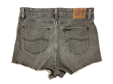 Pre-Loved Lee Shorts High Rise Cut Off *Size 31 (BLACK) - Deer Creek Mercantile