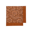 Floral Tooled Leather Cocktail Napkins (Pack of 20) - Deer Creek Mercantile