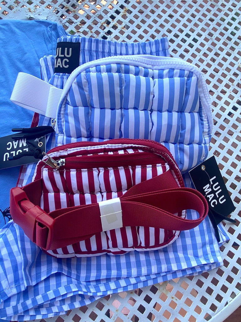The Bold Striped Puffer Quilted Belt Bag - Deer Creek Mercantile