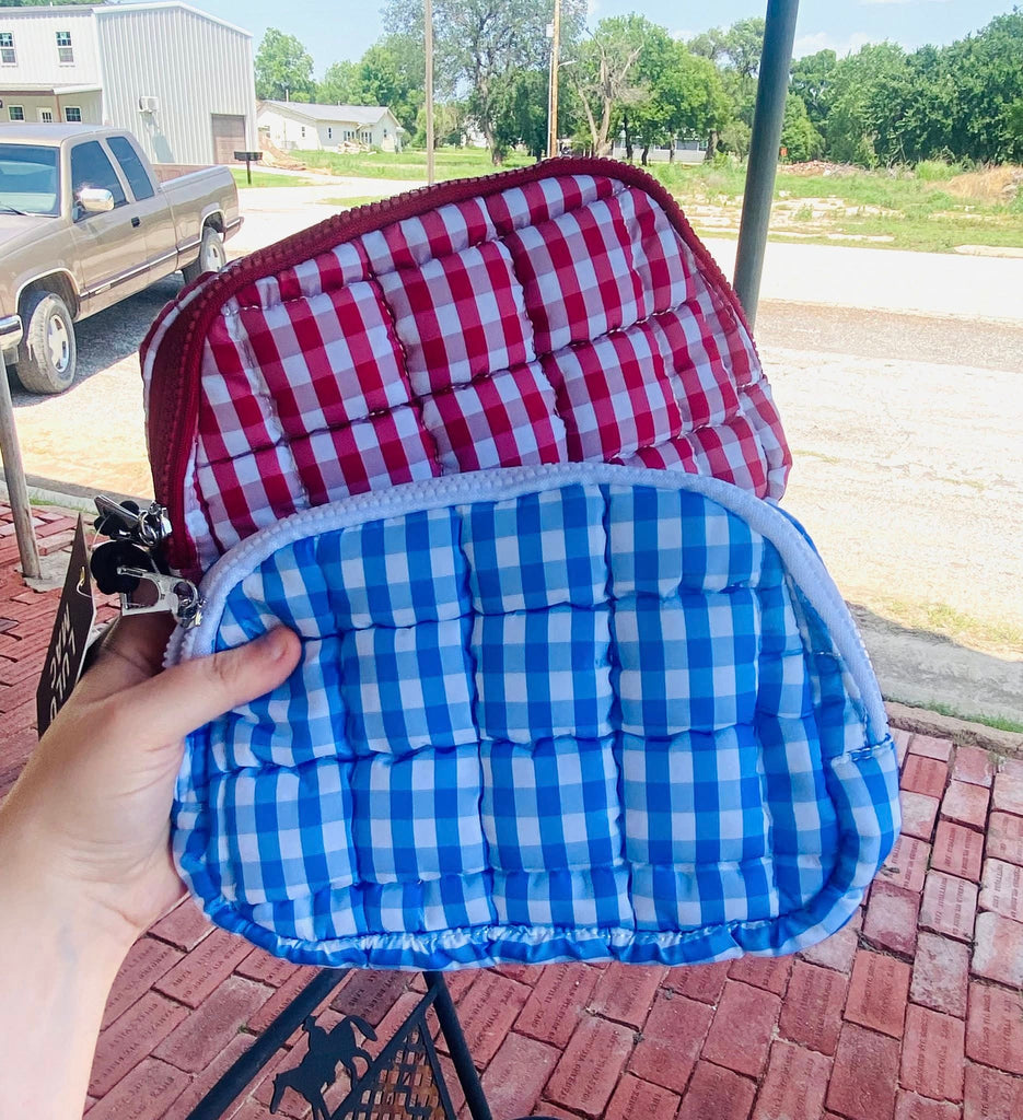 The Gingham Puffer Quilted Belt Bag - Deer Creek Mercantile