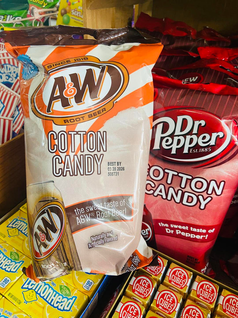 A&W Root Beer Cotton Candy, 3.1 oz Bag - Deer Creek Mercantile