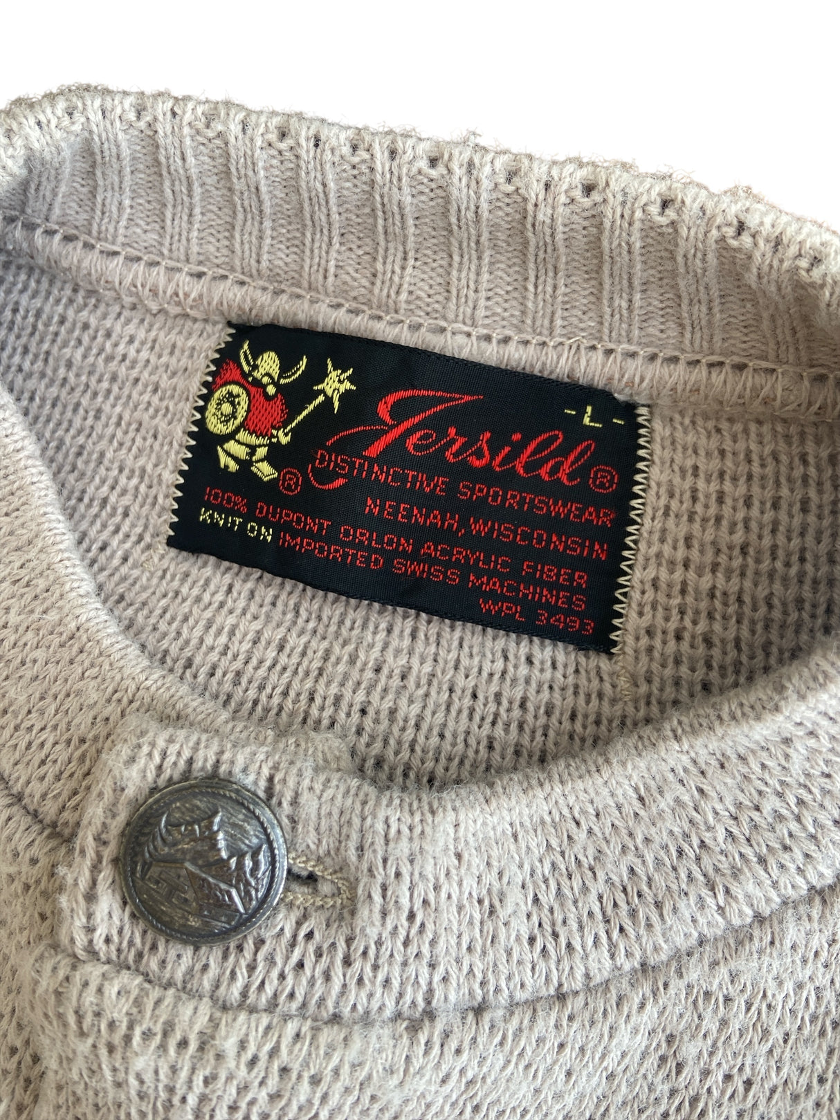 Vintage Knit Swiss Sweater Cardigan *Size Large - Deer Creek Mercantile