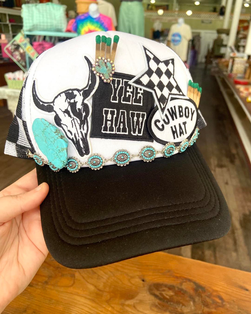 Cowboy Hat - Yee Haw Retro Trucker Hat - Deer Creek Mercantile