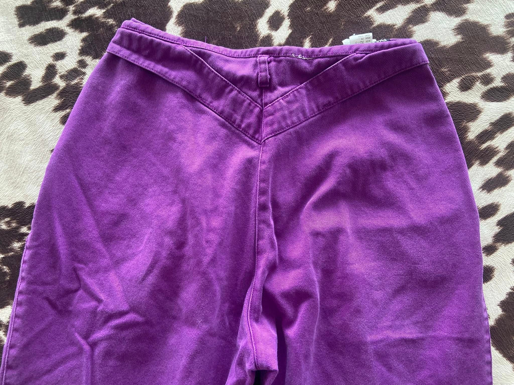 1990s Purple Rockies Rocky Mountain Jean Co. Denim Western Jeans - Deer Creek Mercantile