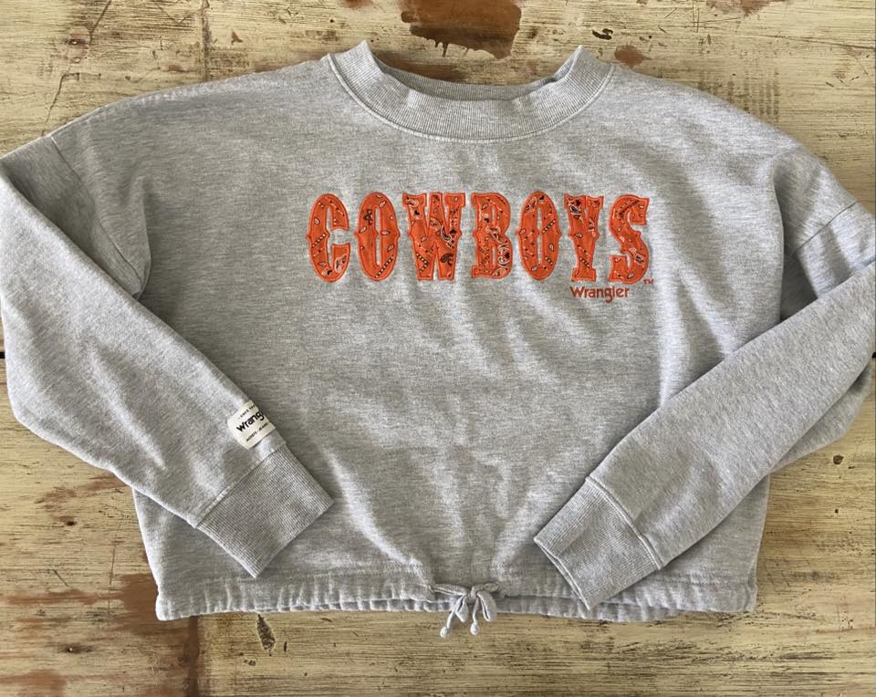 OSU Wrangler Cropped Sweatshirt *Size Small (Pre-Loved) - Deer Creek Mercantile