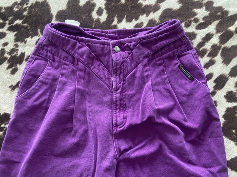 1990s Purple Rockies Rocky Mountain Jean Co. Denim Western Jeans - Deer Creek Mercantile
