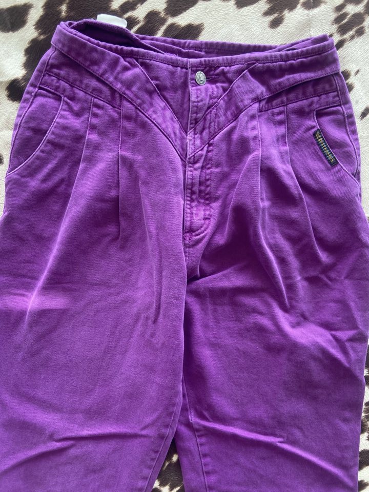 1990s Purple Rockies Rocky Mountain Jean Co. Denim Western Jeans - Deer Creek Mercantile