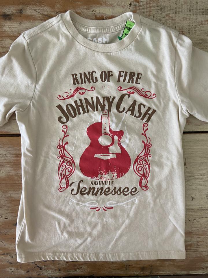 Pre-Loved Johnny Cash Graphic Tee Shirt (Kids Size 8) - Deer Creek Mercantile