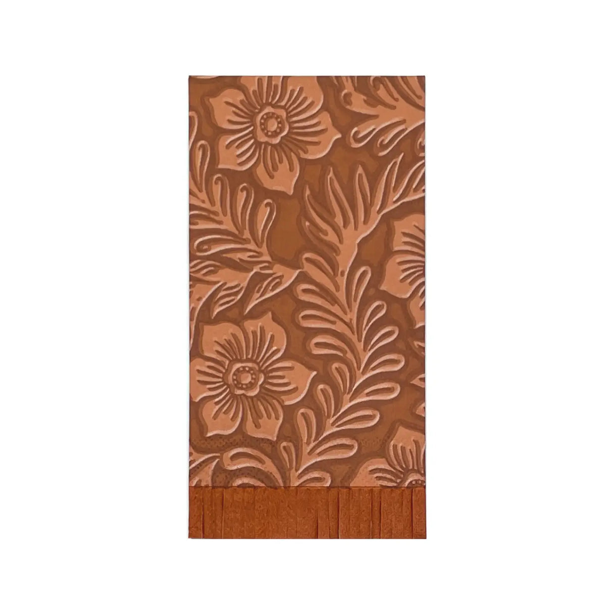 Floral Tooled Leather Dinner Napkins (Pack of 16) - Deer Creek Mercantile