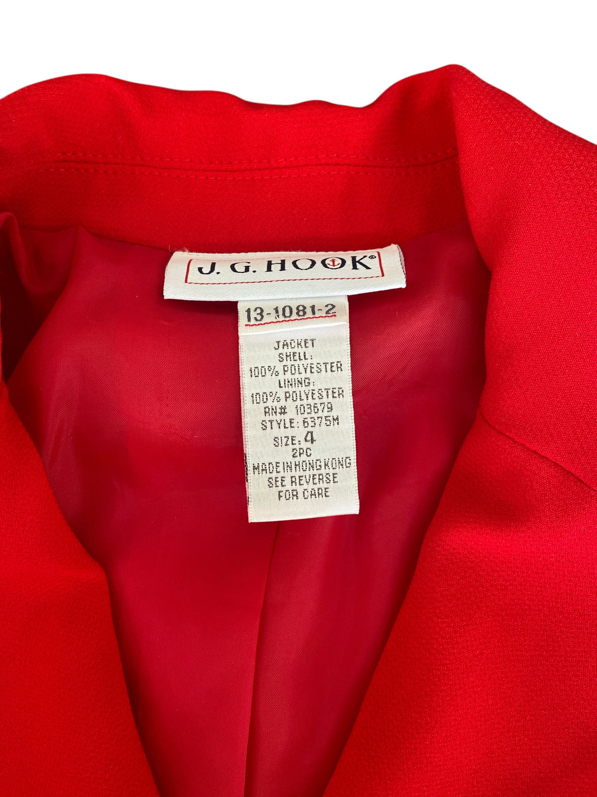 Vintage Red/White Bow Blazer *Size 4 - Deer Creek Mercantile