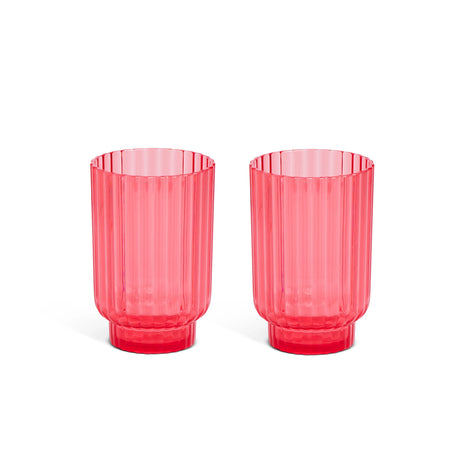 Ribbed Tumbler Cup Set *Strawberry Pink - Deer Creek Mercantile