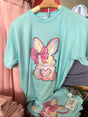 The Bunny Graphic Tee *Heather Blue - Deer Creek Mercantile