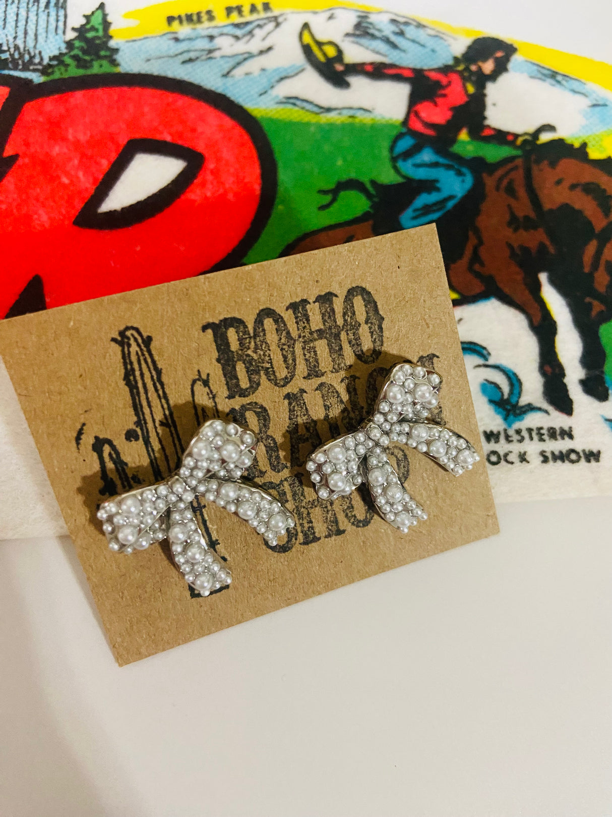 Bow Earrings *Silver - Deer Creek Mercantile