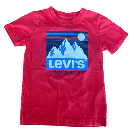 Pre-Loved Levis Red Graphic Tee Size 5/6 YOUTH - Deer Creek Mercantile