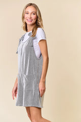 Shirley's Black/White Ribbed Romper - Deer Creek Mercantile