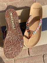 Pendleton Fire Legend Western Print Sandal - Deer Creek Mercantile