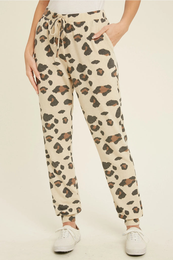 Spot On Leopard Jogger Pants - Deer Creek Mercantile