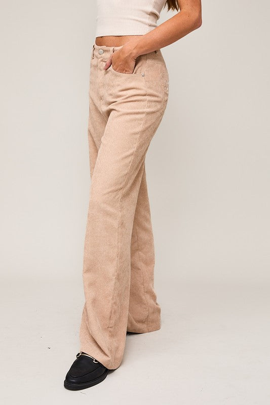 Cozy Corduroy Autumn Bow Pants - Deer Creek Mercantile