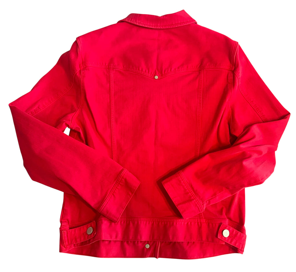 Pre-Loved Liverpool Fuchsia Denim Jacket *Size Medium - Deer Creek Mercantile