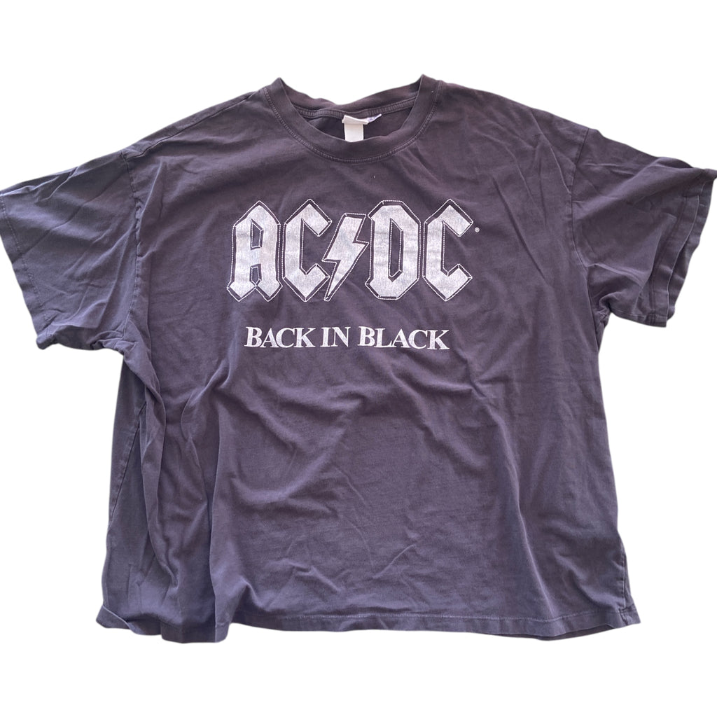Pre-Loved AC/DC H&M Back In Black Graphic Tee *XXL - Deer Creek Mercantile