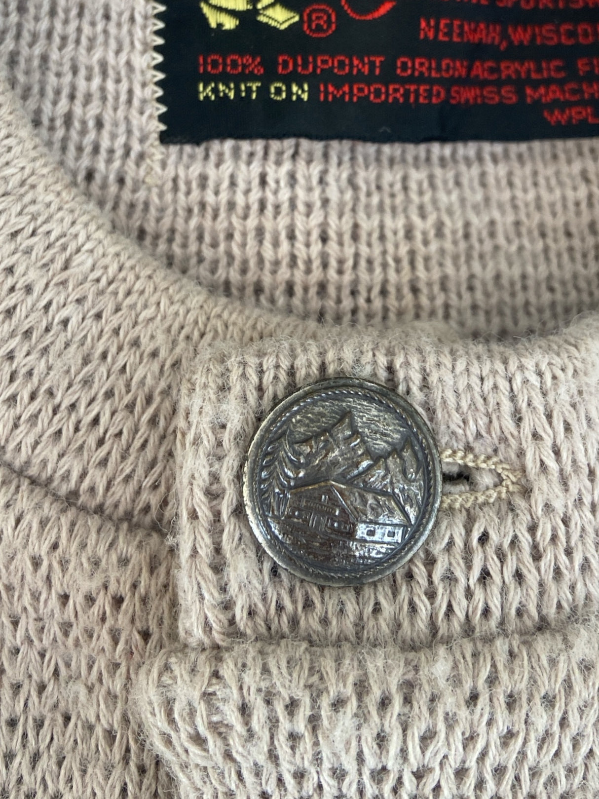 Vintage Knit Swiss Sweater Cardigan *Size Large - Deer Creek Mercantile