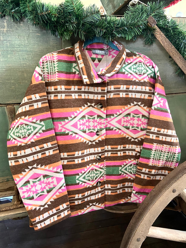 Dust Storm Western Jacket *Brown/Pink - Deer Creek Mercantile