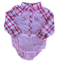 Pre-Loved Pink Western Baby Girls Onesie *24 Months - Deer Creek Mercantile