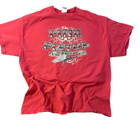 Pre-Loved Pink Pistol Graphic Tee *Size XL - Deer Creek Mercantile