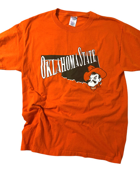 Pre-Loved OK State Orange Graphic Tee *Size Large - Deer Creek Mercantile