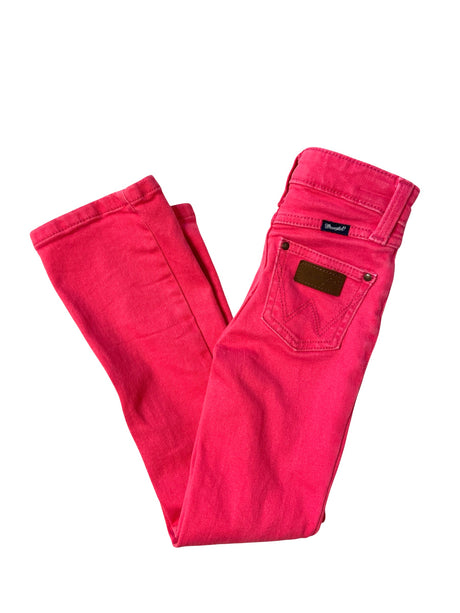 Pre-Loved Wrangler Hot Pink Youth Girls Jeans *Size 6 Slim - Deer Creek Mercantile