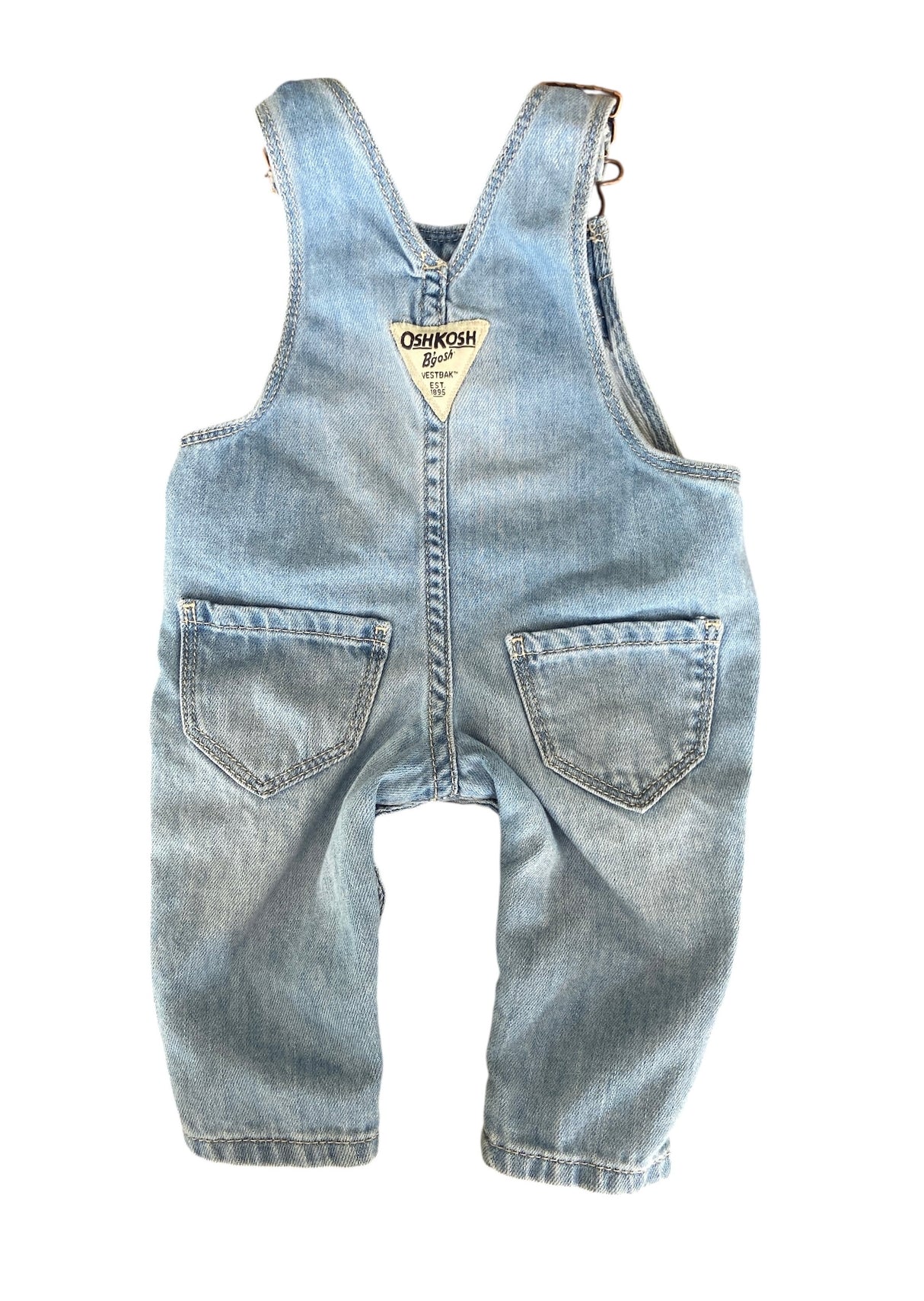 Pre-Loved OshKosh Floral Patch Overalls *3 Months - Deer Creek Mercantile