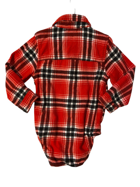 Pre-Loved Red Flannel Baby B'Gosh Onesie *Size 18-24 Months - Deer Creek Mercantile