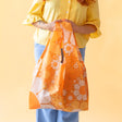 Retro Style 70s Floral Reusable Bag - Deer Creek Mercantile