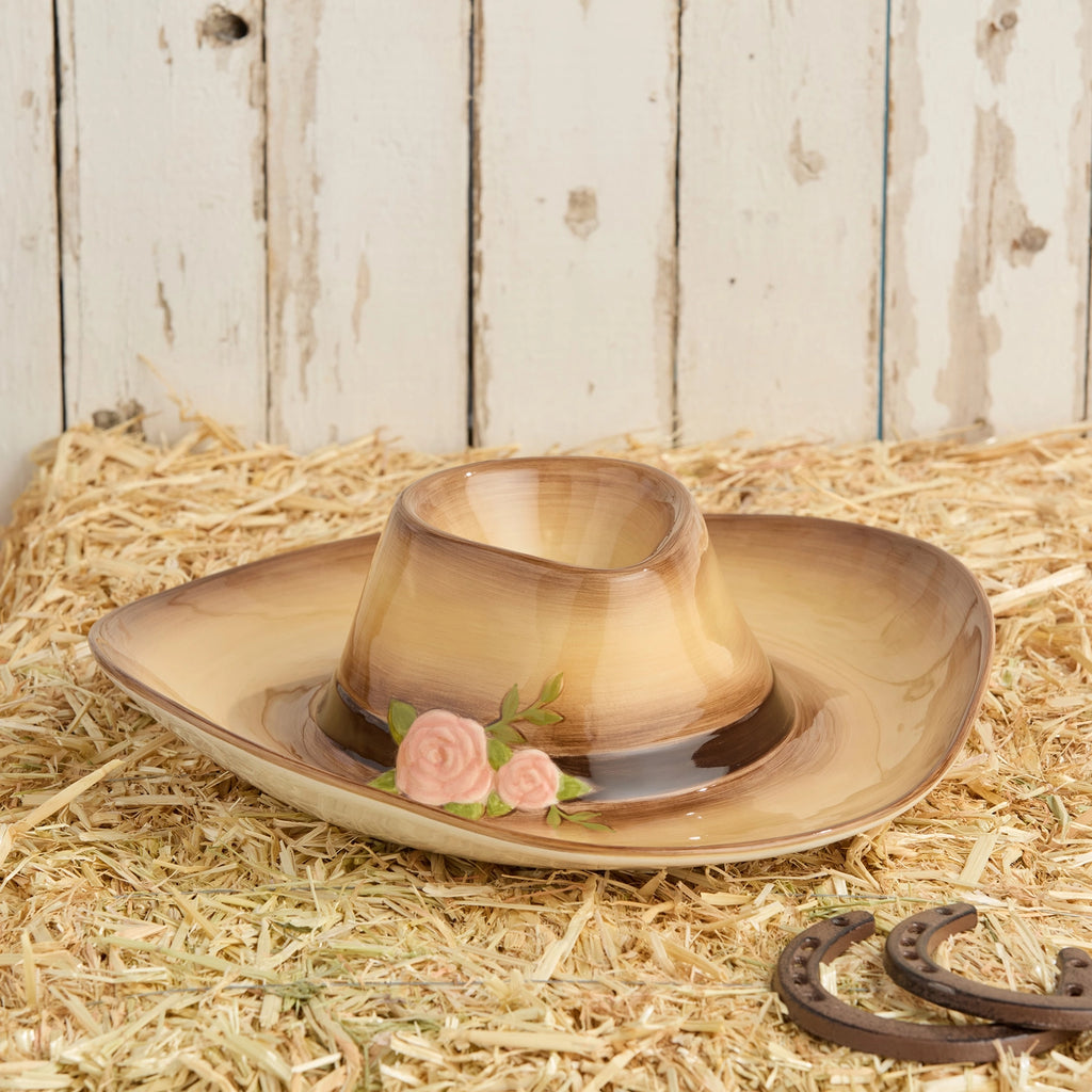 Rosewood Ranch Cowgirl Hat Chip & Dip (SEE DESCRIP. FOR SHIPPING) - Deer Creek Mercantile